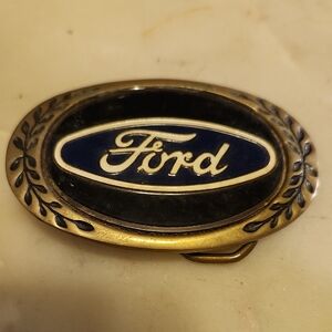 Ford Heritage Brass Belt Buckle Vintage